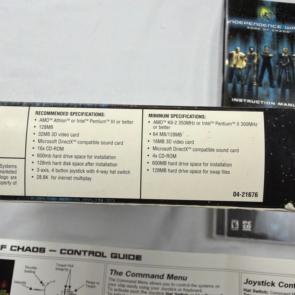 Independence War 2: Edge of Chaos, 2001, Big Box